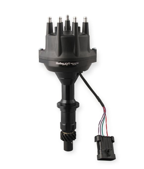 Holley EFI Dual Sync Pontiac Distributor, Black 565-207BK HOLLEY Autoparts
