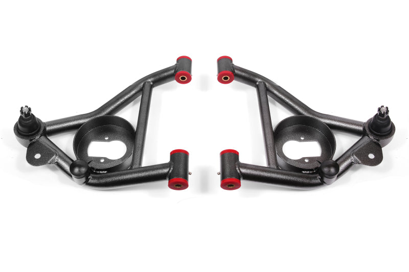 BMR 82-92 Chevy Camaro / 82-92 Firebird Non-Adj. Lower A-Arms (Polyurethane) - Black Hammertone BMR Suspension Control Arms
