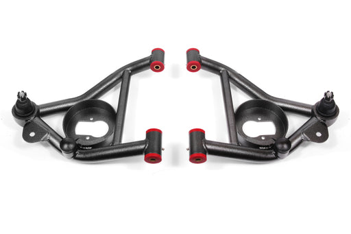BMR 82-92 Chevy Camaro / 82-92 Firebird Non-Adj. Lower A-Arms (Polyurethane) - Black Hammertone BMR Suspension Control Arms