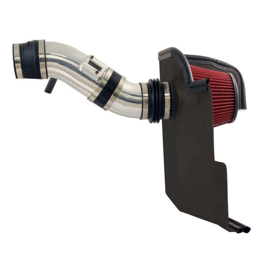 Spectre 11-14 Ford Mustang V6-3.7L F/I Air Intake Kit - Polished w/Red Filter Spectre Cold Air Intakes