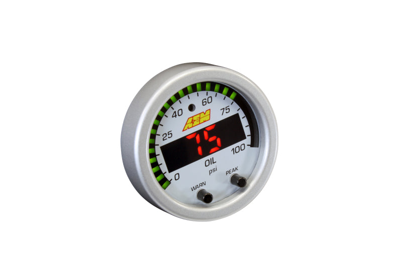 AEM X-Series Pressure 0-100psi Gauge Kit AEM Gauges
