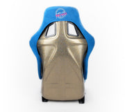 NRG FRP Bucket Seat ULTRA Edition - Large (Blue Alcantara/Gold Glitter Back) NRG Race Seats