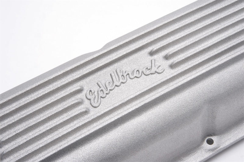 Edelbrock Valve Cover Classic Series Chevrolet 1965 and Later 396-502 V8 Satin Edelbrock Valve Covers
