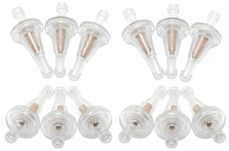 K&N 0.25in Flange 2.15in Length 1in OD Sintered Porous Bronze Fuel Filter (Set of 12) K&N Engineering Fuel Filters