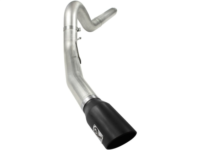 aFe MACHForce XP 5in DPF-Back Stainless Steel Exh Sys, Black tip, Ford Diesel Trucks 08-10 V8-6.4L aFe DPF Back