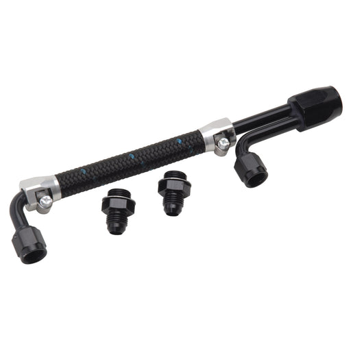 Edelbrock Dual Quad Fuel Line Kit In Clr/Blk Finish Edelbrock Fuel Lines