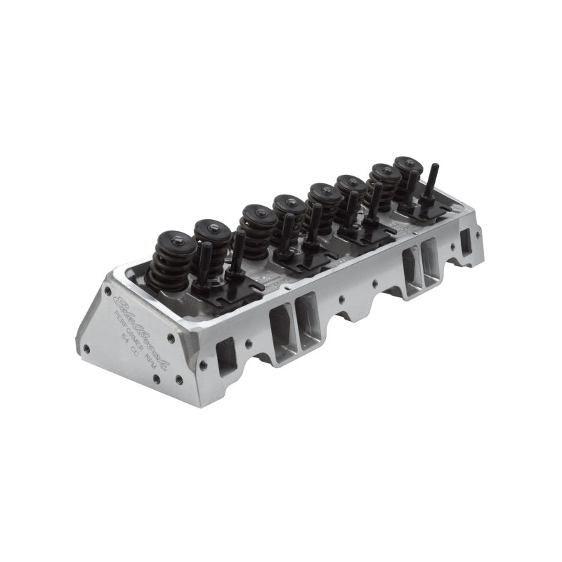 Edelbrock Single Perf RPM SBC 64cc Angle Head Comp Edelbrock Heads