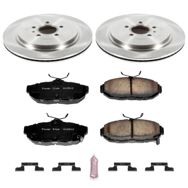 Power Stop 13-14 Ford Mustang Rear Autospecialty Brake Kit PowerStop Brake Kits - OE