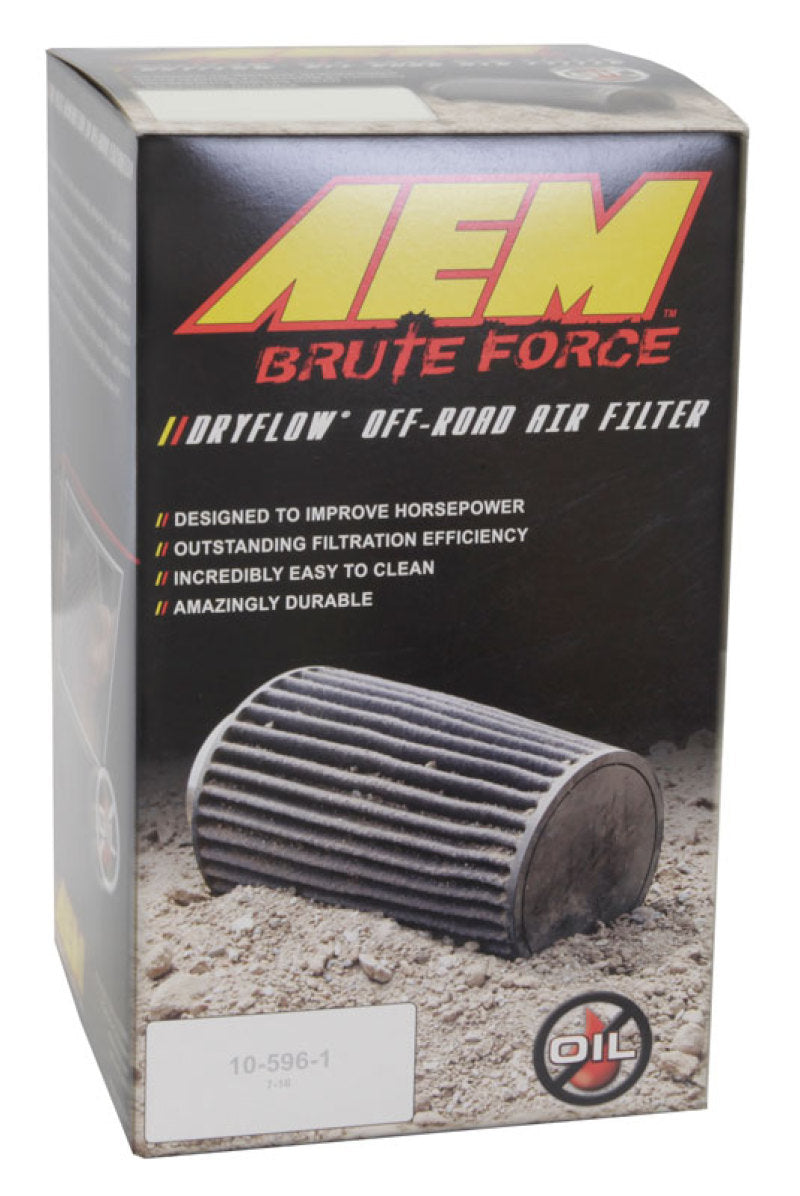 AEM 3.5 in x 9 in Dryflow Conical Air Filter AEM Induction Air Filters - Universal Fit