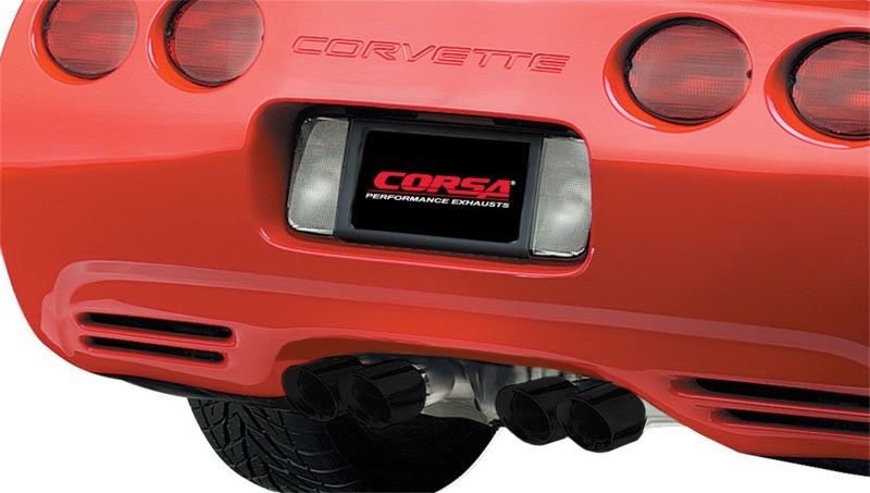 Corsa 1997-2004 Chevrolet Corvette C5 Z06 5.7L V8 Black Xtreme Axle-Back Exhaust CORSA Performance Axle Back