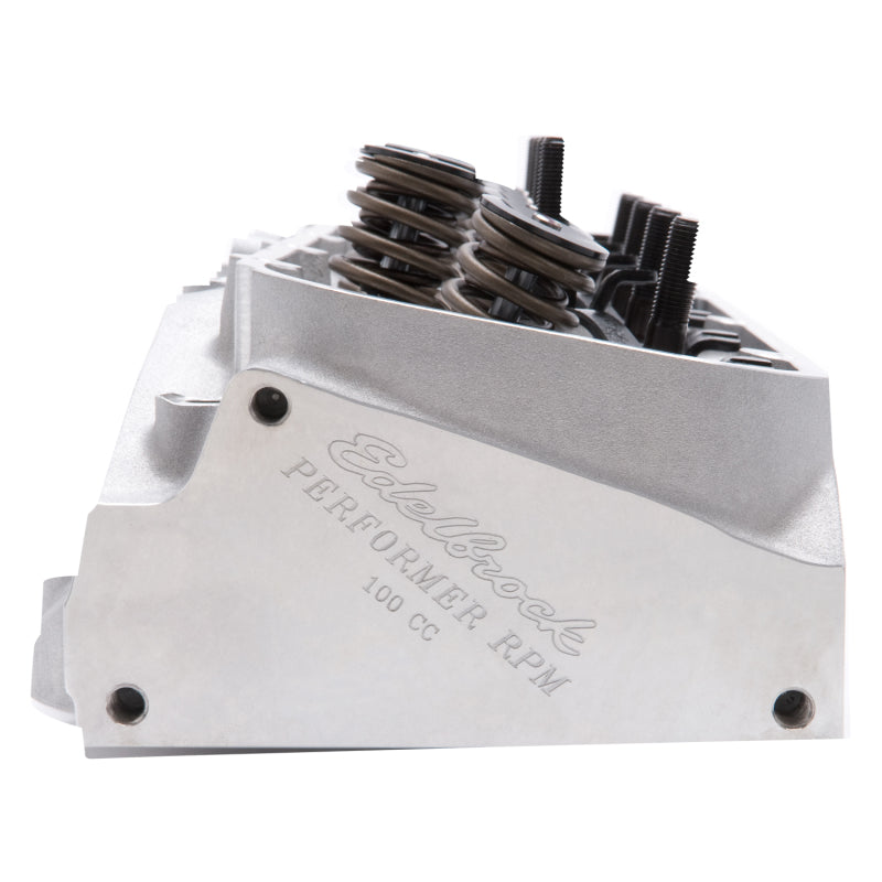 Edelbrock Cylinder Head BBC Performer RPM Oval Port 100cc Complete Single w/ Springs Edelbrock Heads