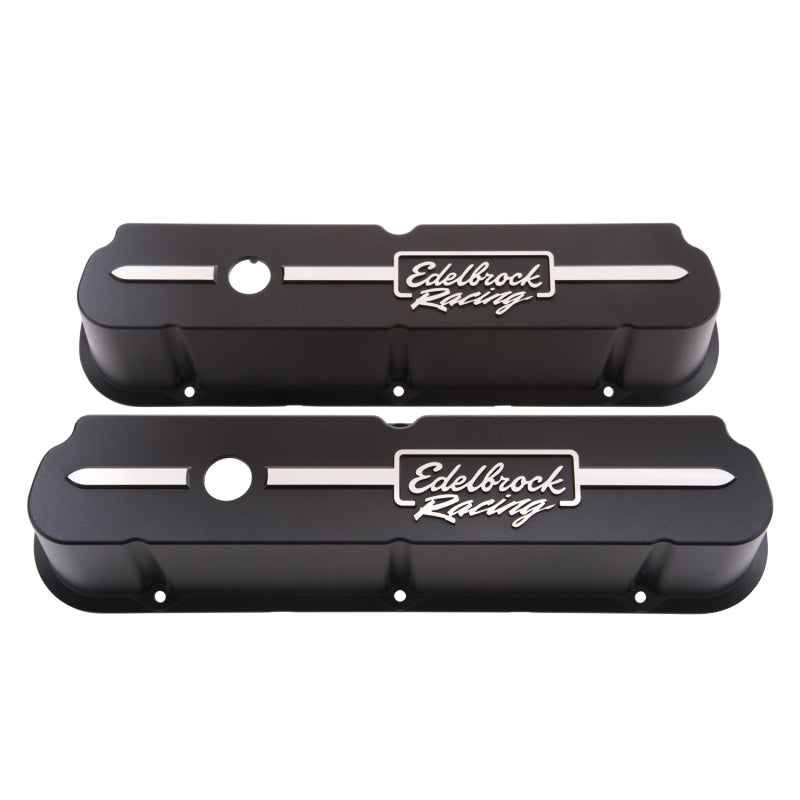 Edelbrock Valve Cover Racing Series Ford 289-302-351W CI V8 Tall Black Edelbrock Valve Covers