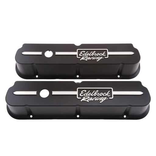 Edelbrock Valve Cover Racing Series Ford 289-302-351W CI V8 Tall Black Edelbrock Valve Covers