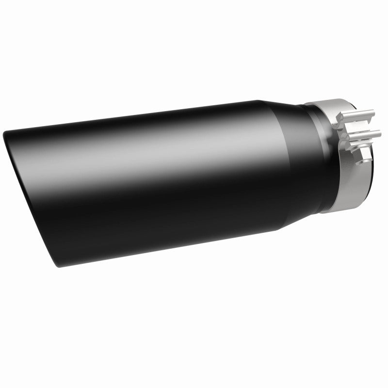 MagnaFlow Tip Stainless Black Coated Single Double Round Single Outlet 5in Dia 4in Inlet 13in L Magnaflow Catalytic Converter Universal
