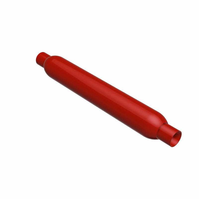 MagnaFlow Muffler Red Pack Series Glasspack 3.5in Rd 22in Body Length 2in/2in Inlet/Outlet Magnaflow Muffler