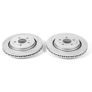 Power Stop 14-19 Chevrolet Corvette Rear Evolution Drilled & Slotted Rotors - Pair PowerStop Brake Rotors - Slot & Drilled