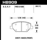 Hawk 16-18 Chevrolet Camaro LTS Street Front Brake Pads Hawk Performance Brake Pads - OE