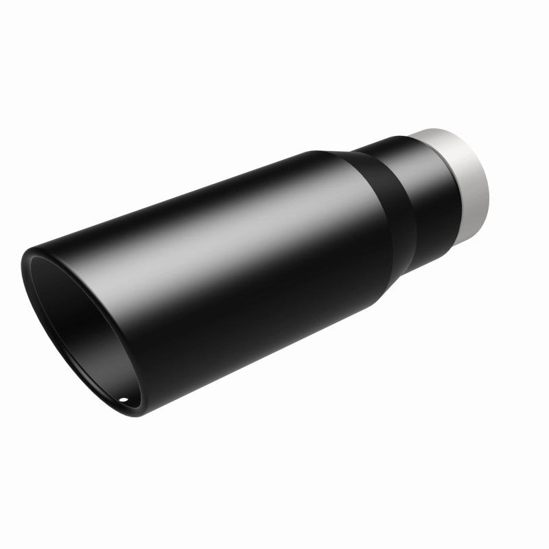 MagnaFlow Tip Stainless Black Coated Single Wall Round Single Outlet 5in Dia 3.5in Inlet 14.5in L Magnaflow Catalytic Converter Universal