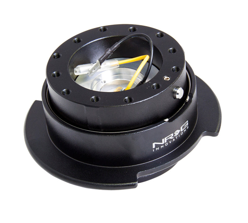 NRG Quick Release Kit Gen 2.5 - Black / Black Ring w/Finger Grooves NRG Quick Release Adapters