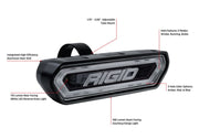 Rigid Industries Chase Tail Light Kit w/ Mounting Bracket - Amber Rigid Industries Tail Lights