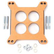 Edelbrock Spacer Carburetor 1/2In Wood Fiber Laminate Four-Hole Edelbrock Carburetor Rebuild Components
