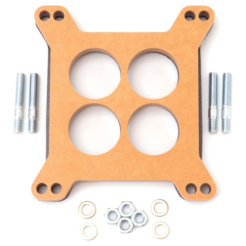 Edelbrock Spacer Carburetor 1/2In Wood Fiber Laminate Four-Hole Edelbrock Carburetor Rebuild Components