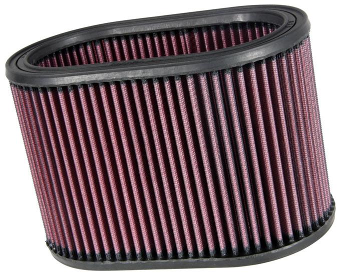 K&N Oval Air Filter - 8-7/8in L 5-1/4in W 6in H K&N Engineering Air Filters - Drop In