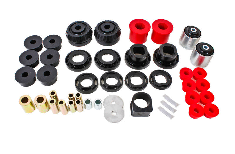 BMR 08-09 Pontiac G8 Total Suspension Bushing Kit (BK003 BK007 BK012) - Black/Red BMR Suspension Bushing Kits
