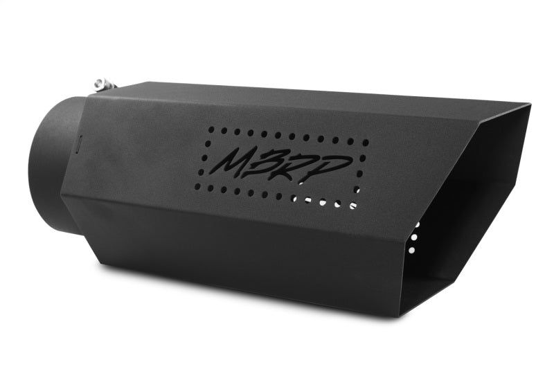MBRP Universal Hex Tip 5in Inlet 16in length w/o Logo - Black Coated MBRP Tips