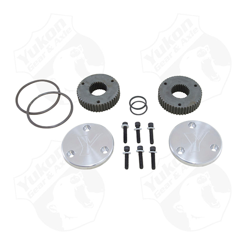 Yukon Gear Hardcore Drive Flange Kit For Dana 44 / 30 Spline Outer Stubs. Yukon Engraved Caps Yukon Gear & Axle Differential Install Kits