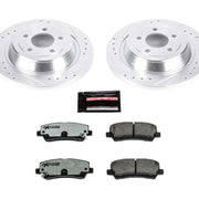 Power Stop 15-19 Ford Mustang Rear Z26 Street Warrior Brake Kit PowerStop Brake Kits - Performance D&S