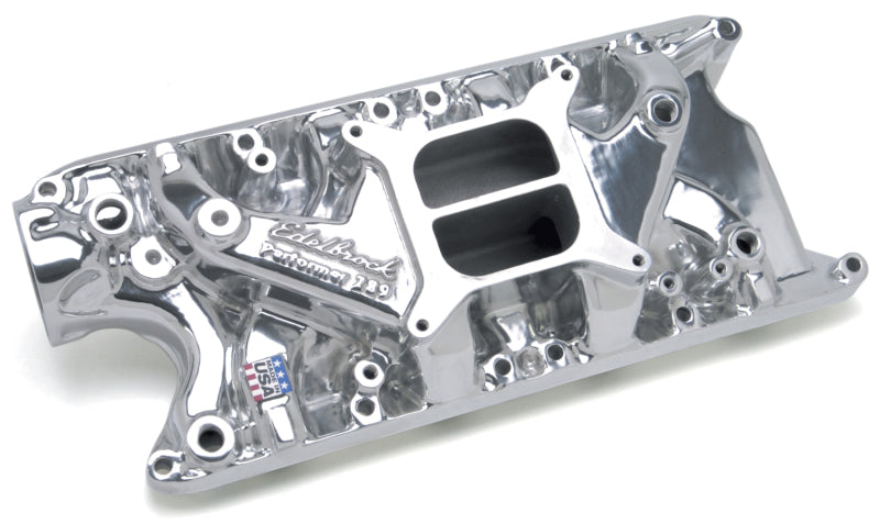Edelbrock Perf 289 w/ O EGR Polished Manifold Edelbrock Intake Manifolds