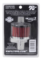 K&N Steel Base Crankcase Vent Filter 0.375in Vent OD x 2in OD x 1.5in Height K&N Engineering Air Filters - Universal Fit