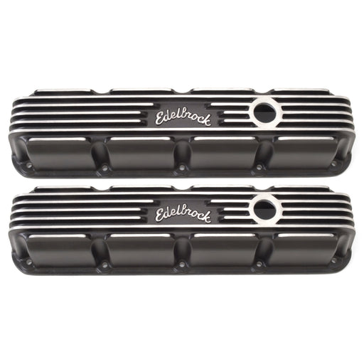 Edelbrock Valve Cover Classic Series Chrysler Magnum V8 Black Edelbrock Valve Covers
