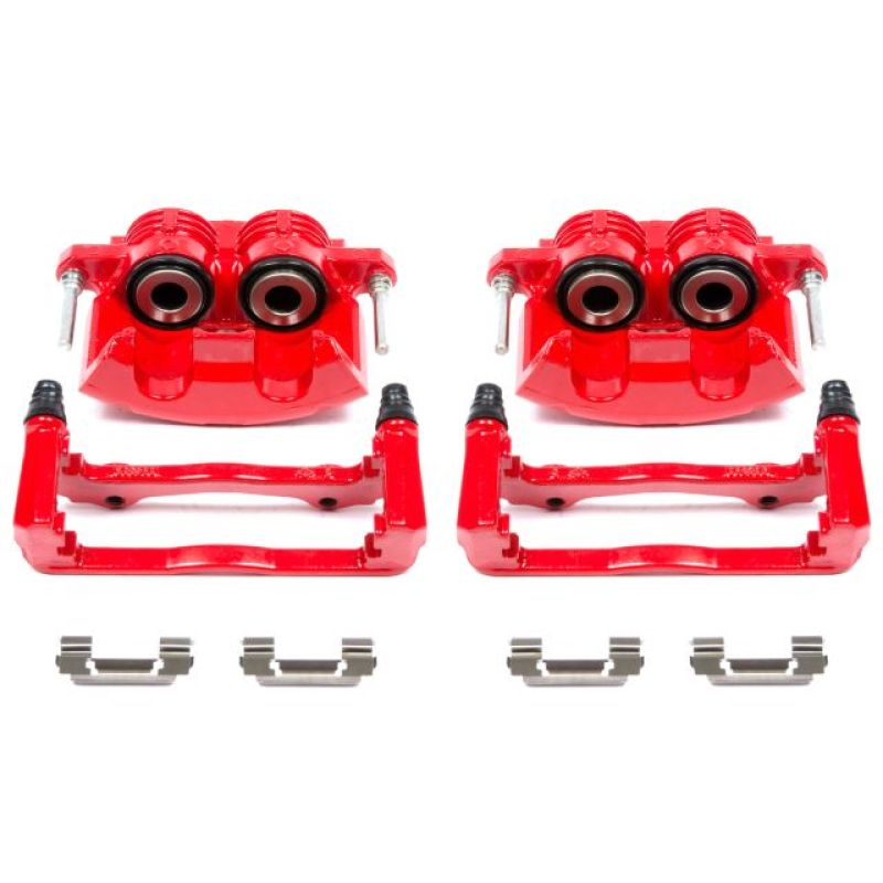 Power Stop 98-02 Chevrolet Camaro Front Red Calipers w/Brackets - Pair PowerStop Brake Calipers - Perf
