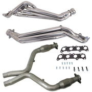 BBK 11-14 Ford Mustang GT 1-3/4 Long Tube Headers w/High Flow Catted Mid Pipe (Silver Ceramic) BBK Headers & Manifolds