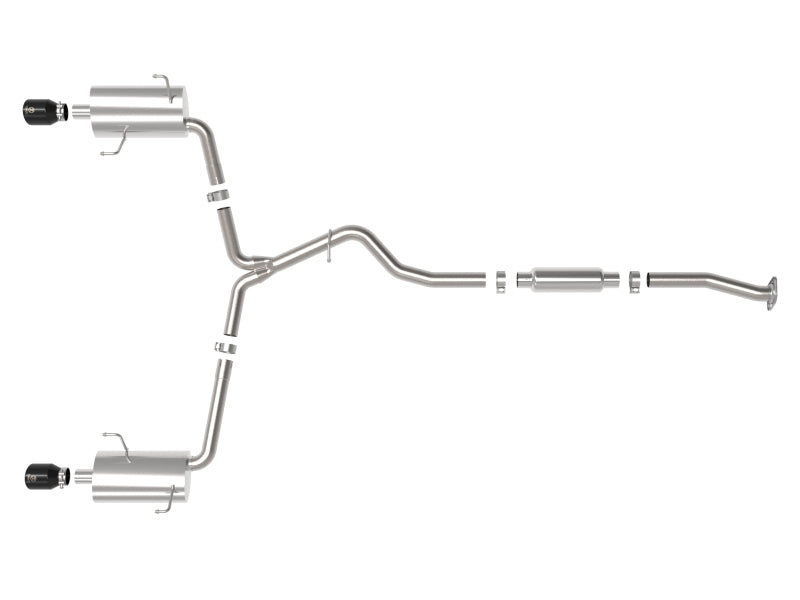 aFe Subaru Forester XT 14-18 H4-2.5L (t) Takeda 2-1/2in to 2-1/4in 304 SS Cat-Back- Black Tip aFe Catback