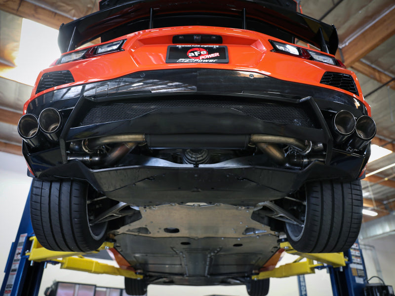 aFe MACH Force-Xp 2-1/2in 304SS Cat-Back 2020 Chevy Corvette (C8) 6.2L - Black Tip aFe Catback