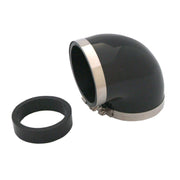 Spectre Coupler Elbow Reducer 3in. / 90 Degree w/2.5in. Insert (PVC) - Black Spectre Silicone Couplers & Hoses