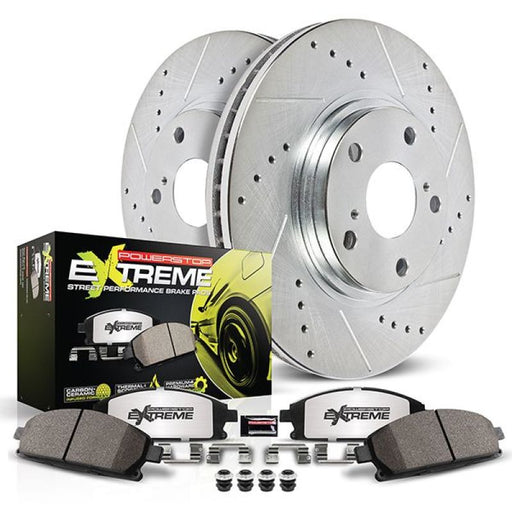 Power Stop 17-21 Tesla X Rear Z26 Street Brake Kit PowerStop Brake Kits - Performance D&S