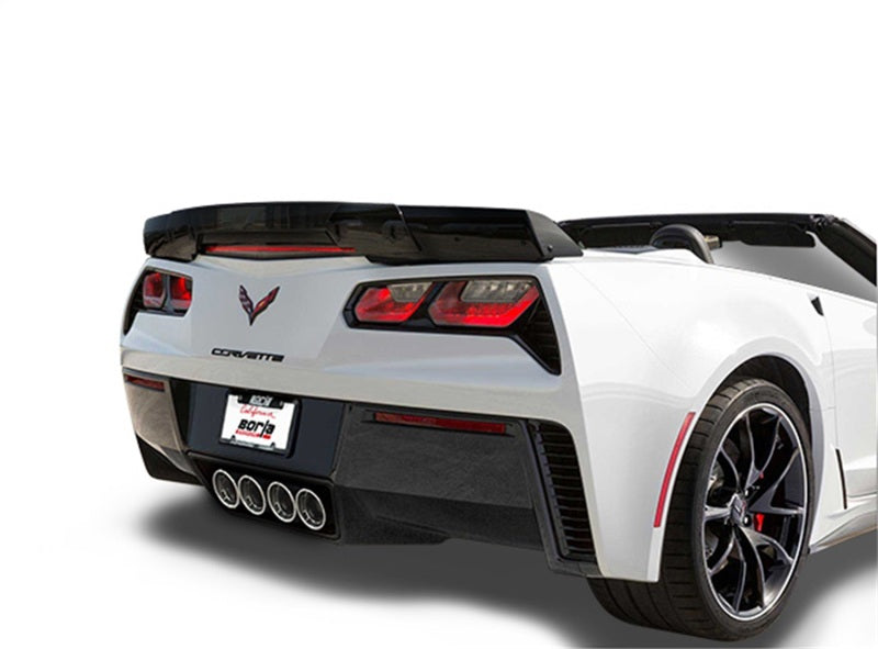 Borla 15 Chevy Corvette C7 ZO6 6.2L w/o AFM NPP S-Type Quad RD RL IC Tips Center Rear Exit Exh