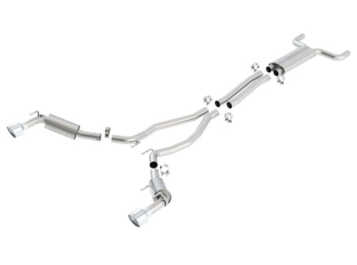 Borla 10-13 Chevy Camaro SS 6.2L V8 Single RoundTip Split Rear Exit S-Type Catback Exhaust Borla Catback