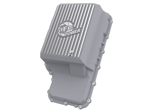 aFe 20-21 Ford Truck w/ 10R140 Transmission Pan Raw POWER Street Series w/ Machined Fins aFe Diff Covers