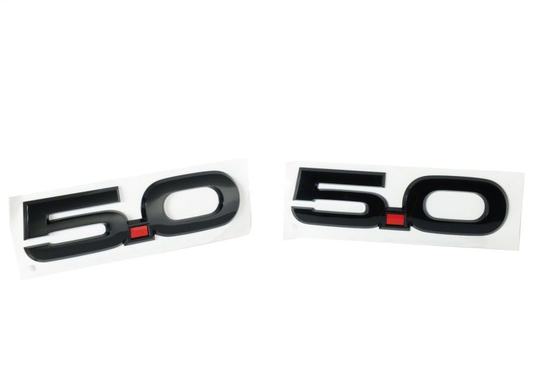 Ford Racing 15-17 Ford Mustang 5.0L Fender Emblem Black Ford Racing Other Body Components