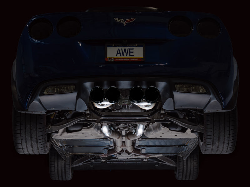 AWE Tuning C6 Chevrolet Corvette Z06/ZR1 Touring Edition Axle-Back Exhaust w/ Diamond Black Tips AWE Tuning Axle Back