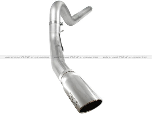 aFe Atlas 5in DPF-Back Aluminized Steel Exh Sys, Ford Diesel Trucks 08-10 V8-6.4L (td) Polished tip aFe DPF Back