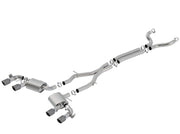 Borla 17-18 Chevrolet Camaro ZL1 6.2L V8 S Type Catback Exhaust w/ Dual Mode Valves CF Black Anod Borla Catback