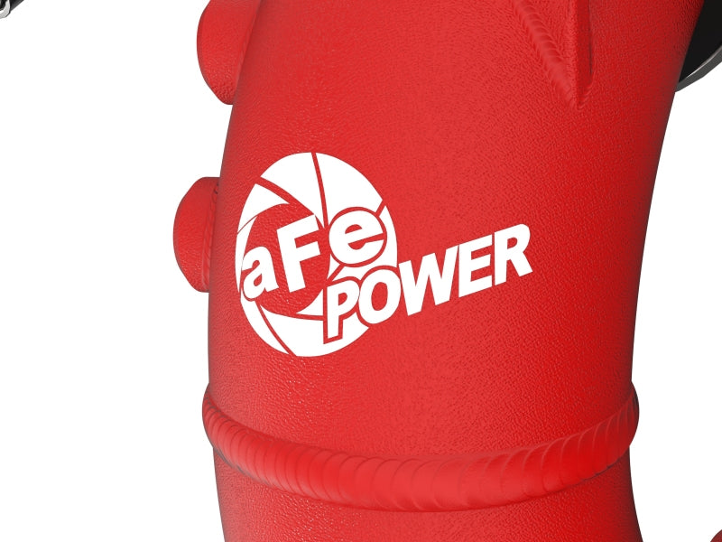 aFe 2022 Toyota Land Cruiser (J300) V6-3.5L (tt) BladeRunner 2.5in Aluminum Hot Charge Pipe - Red aFe Intercoolers