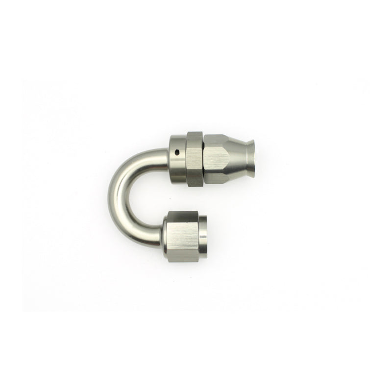 DeatschWerks 8AN Female Swivel 180-Degree Hose End PTFE (Incl. 1 Olive Insert) DeatschWerks Fittings