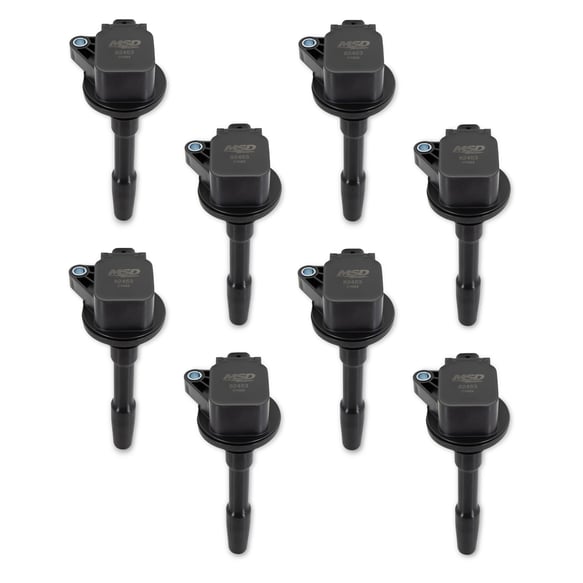 MSD Ignition Coil - Blaster - Ford 5.2L - V8 - SuperCharged - Black - 8 Pack 824538 MSD Autoparts